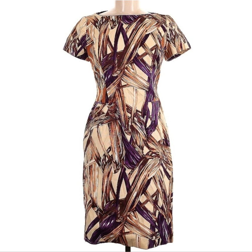 Carolina Herrera Floral Graphic Sheath Dress (US 8)